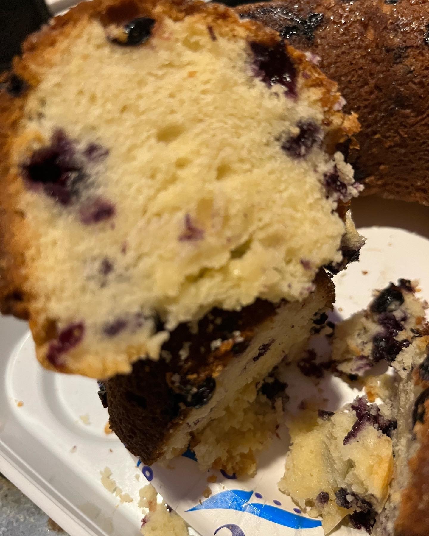 Blueberry pound cake