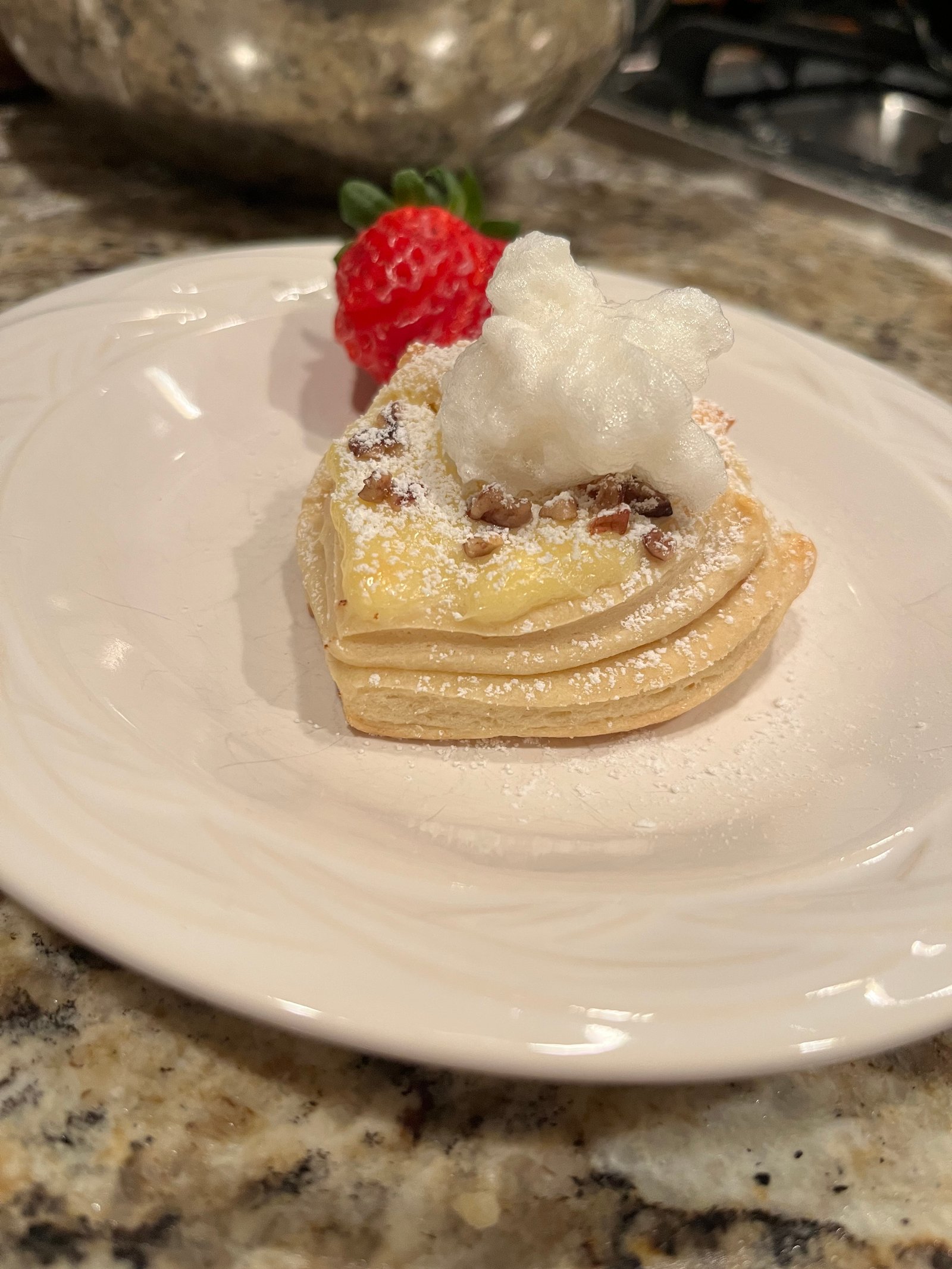 Mille-feuille pastry with berries