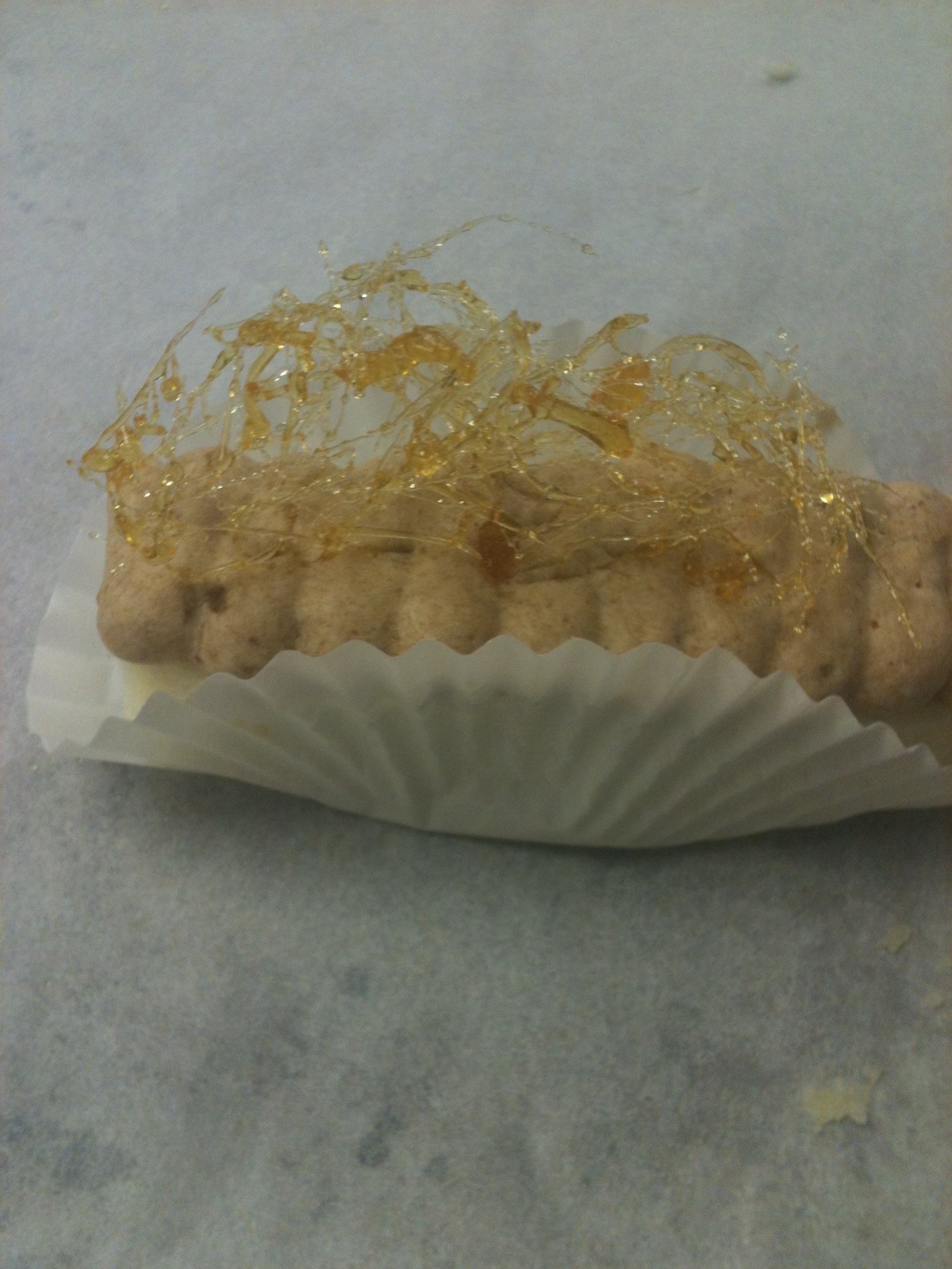 Caramel sugar pastry