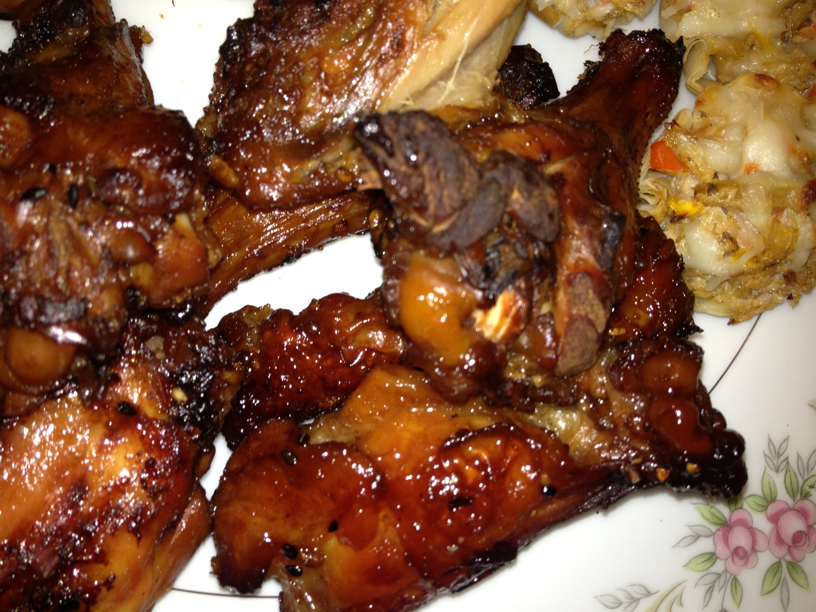 Glazed chicken