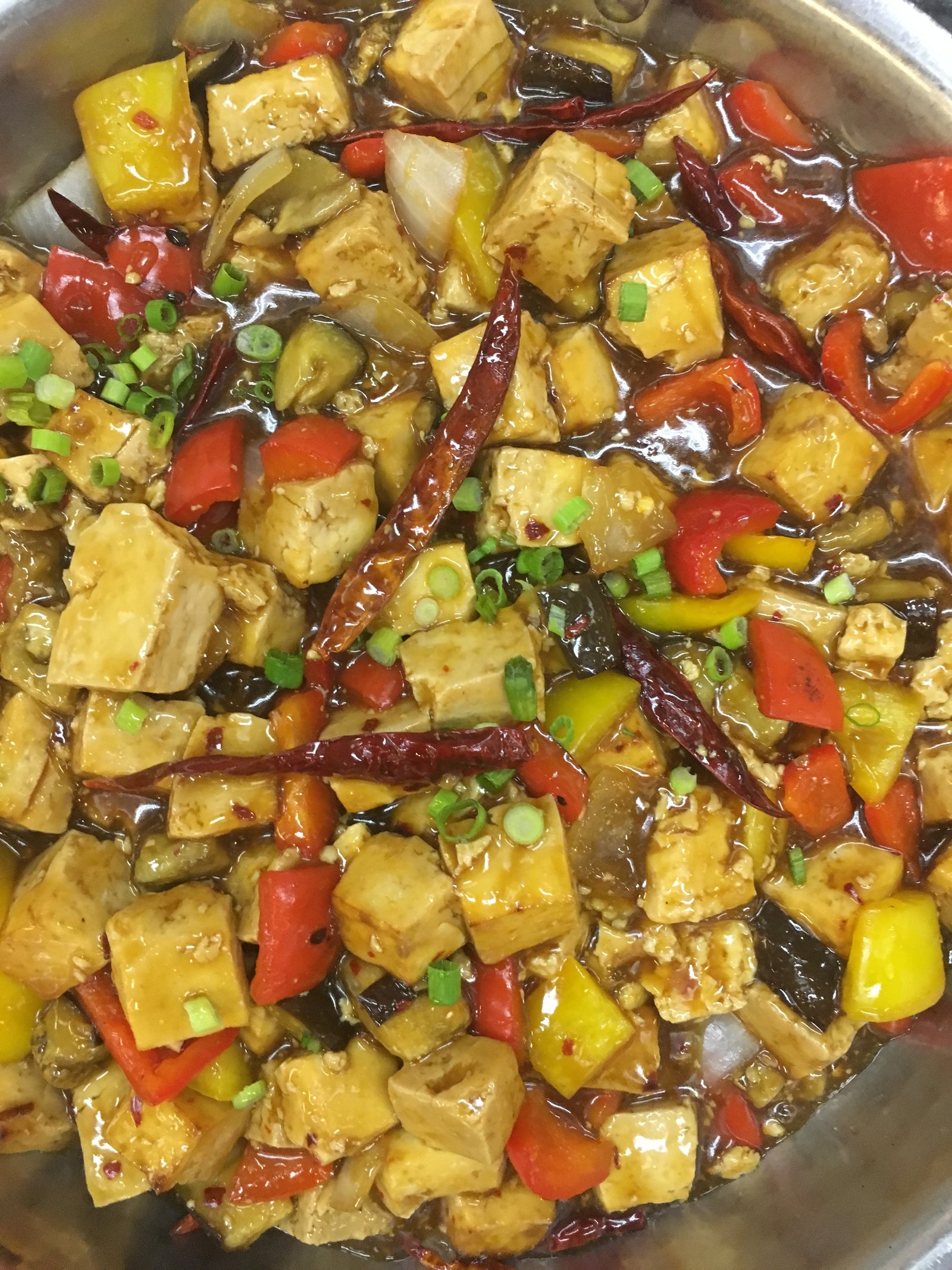 Sauteed vegetables and tofu