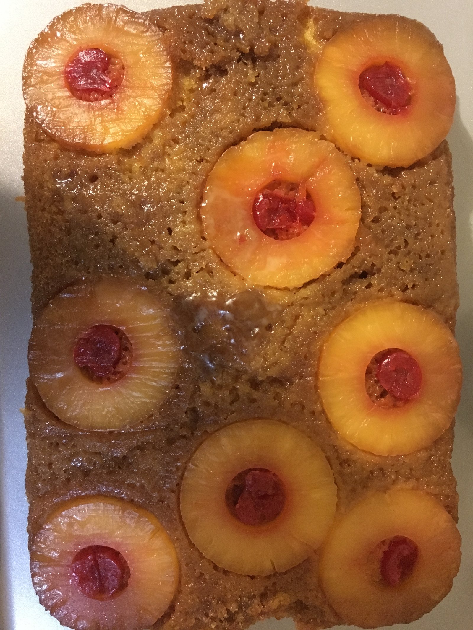 Pineapple upside-down cake