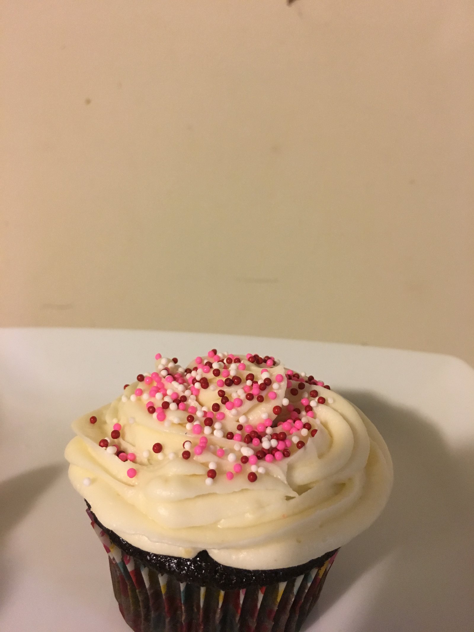 Cupcake with sprinkles