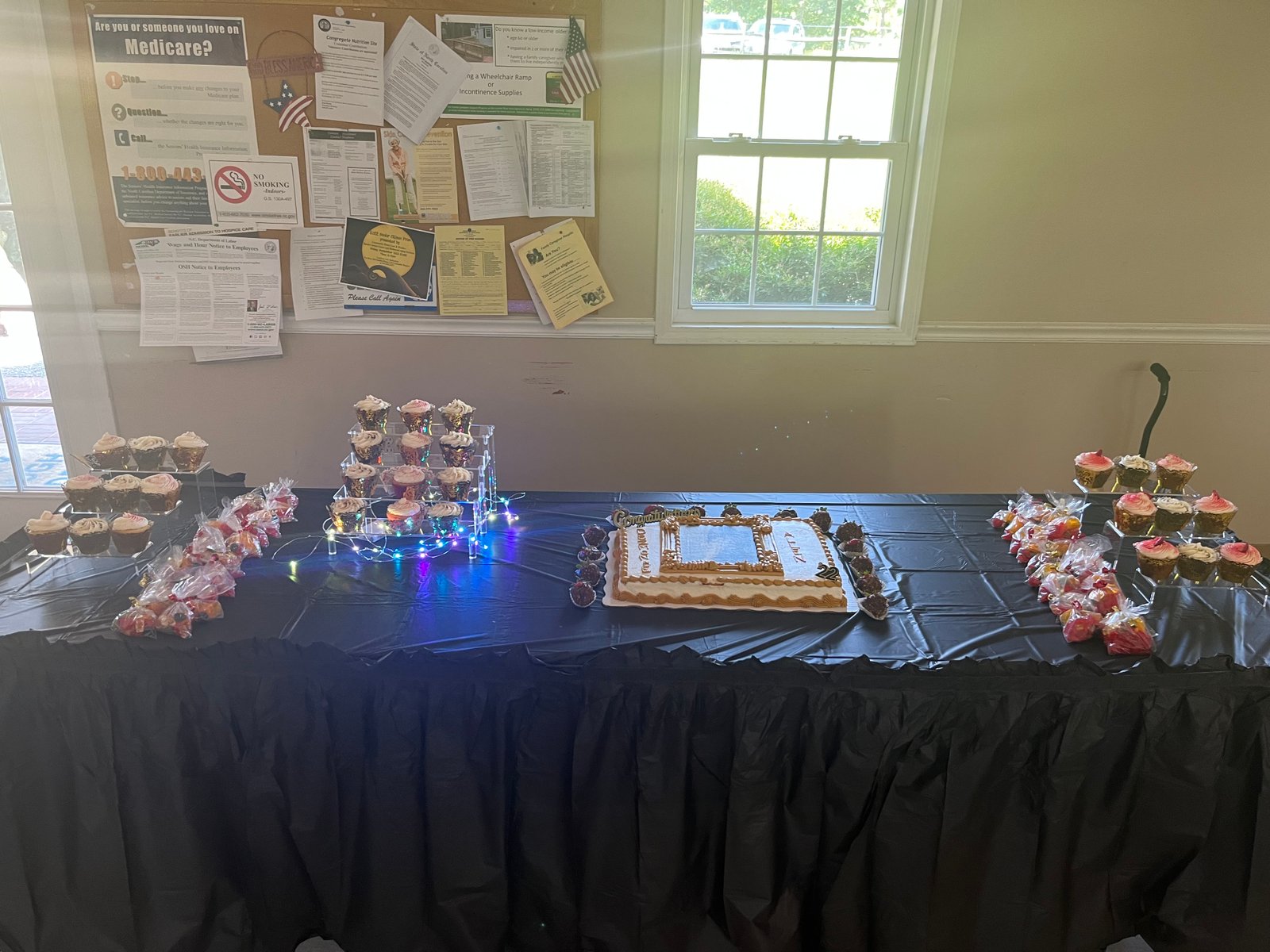 Catering event dessert display