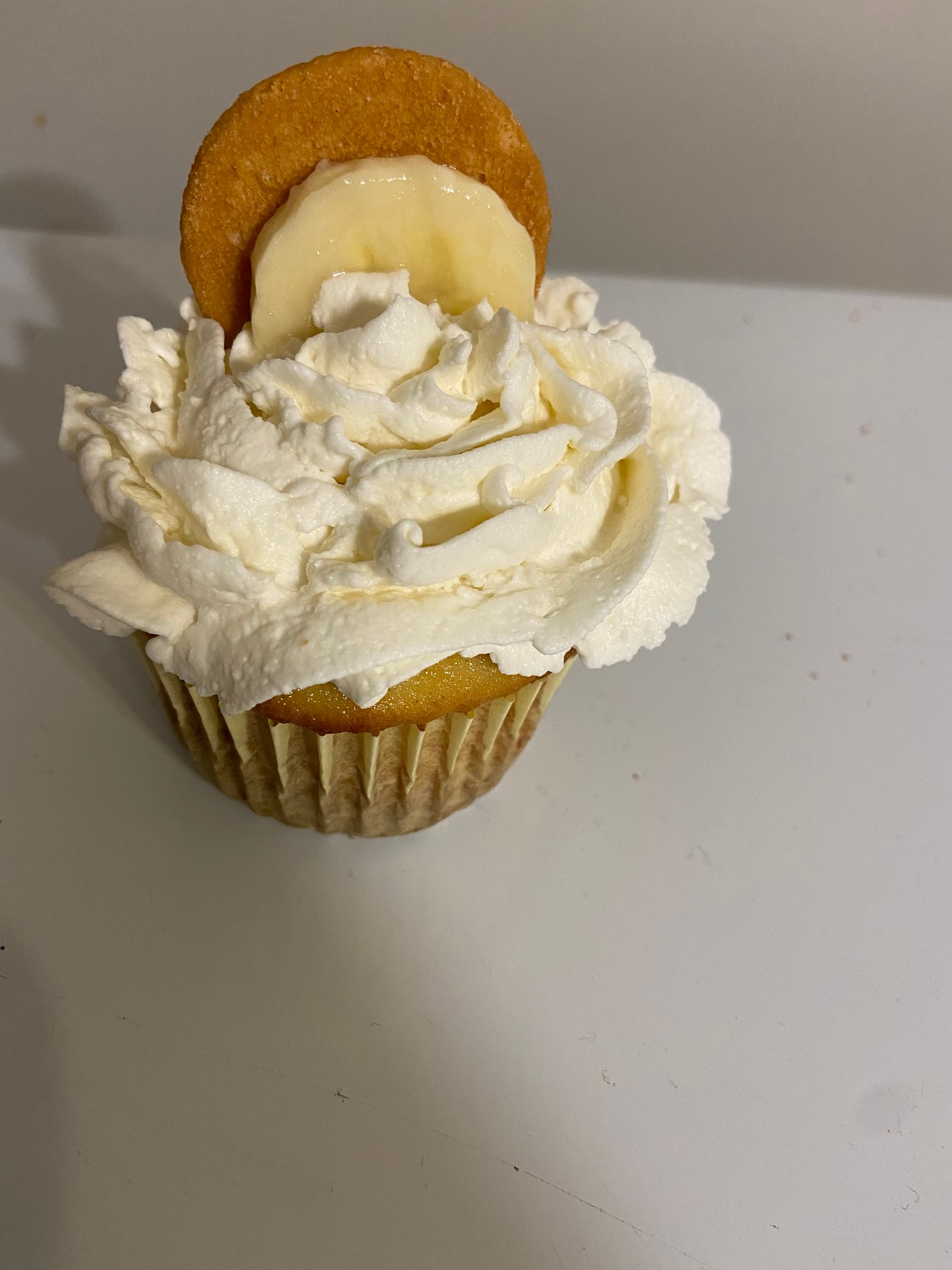 Banana pudding cupcake
