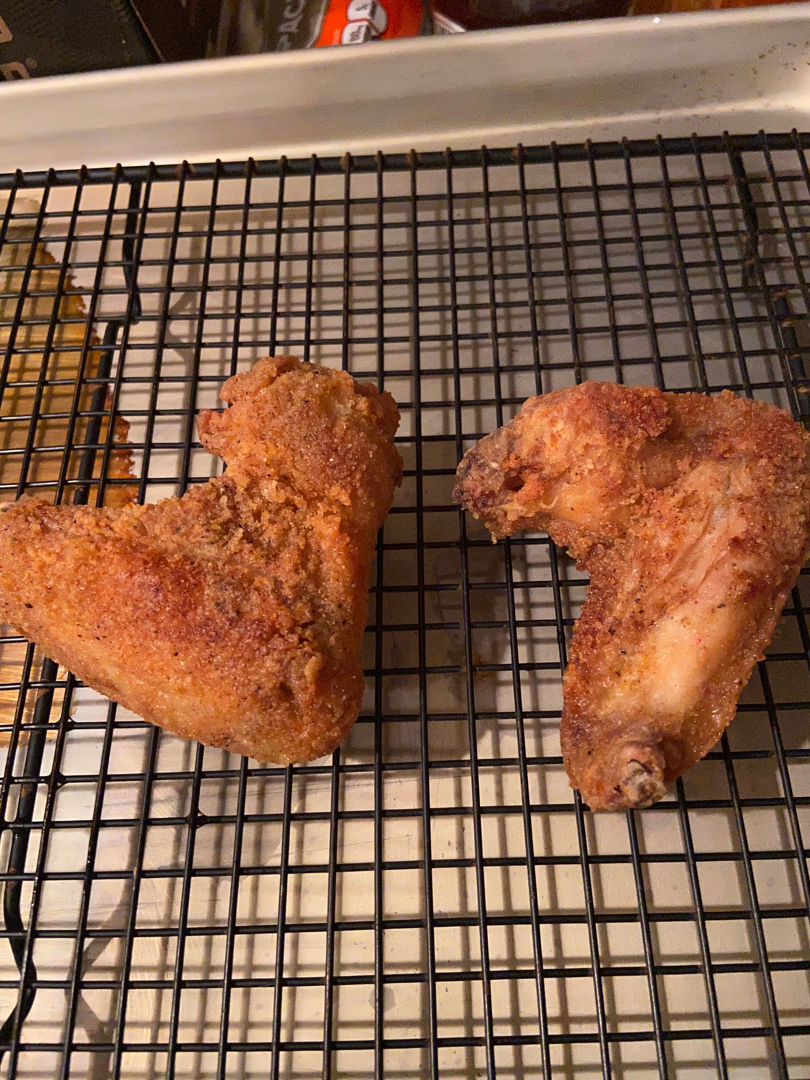 Oven-baked chicken wings
